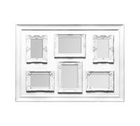 Orsina Black Contemporary 6 Photo Frame, Plastic Image Holder, Classic Wall Decor Frame, Poster Frame For Gifting in White Orsina White