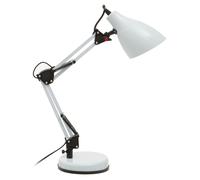 Orsina Black Desk Lamp, Adjustable Arm & Head With Sleek Metal Frame, Matte Finish Offers Clean in White Orsina White