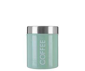 Orsina Black Enamel Coffee Canister, Glossy Metal Storage Jar With Airtight Lid For Freshness, Durable & Stylish in Blue Orsina Blue