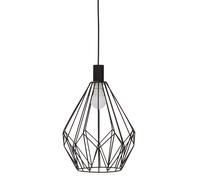 Orsina Black Finish Pendant Light, Geometric Hanging Ceiling Fixture, Luxe Frame Pendant, Luxe Statement Lighting Orsina Black