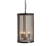 Premier Housewares Hampstead Small Pendant Light in Iron, Black