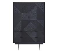 Orsina Black Finish Wooden Cabinet