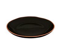 Orsina Black Glazed Terracotta Calisto Dinner Plate