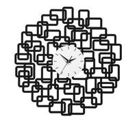 Premier Housewares Squares Design Wall Clock - Black