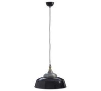 Orsina Black Large Pendant Light, Adjustable Hanging Ceiling Lamp With Wooden Holder, Pendant Lighting