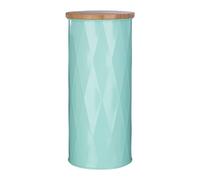 Orsina Black Large Storage Canister, Stylish Textured Metal Jar With Lid For Tea, Coffee Or Sugar, Compact in Green Orsina Green