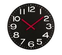 Orsina Black Mdf And White Numbers Wall Clock