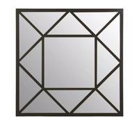 Orsina Descartes Metal Frame Wall Mirror in Black Orsina Black
