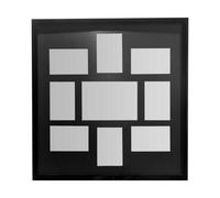 Premier Housewares Multi-Photo Frame for 9 Photos, Black