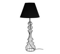 Orsina Black Silhouette Table Lamp, Wire Frame Base Table Light For Study, Distinctive Decorative Desk Lamp