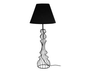 Orsina Black Silhouette Table Lamp, Wire Frame Base Table Light For Study, Distinctive Decorative Desk Lamp