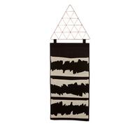 Orsina Black Wall Pocket Organizer, Sleek Metal Design With Curved Front For Easy Storage, Ideal For Holding Mail