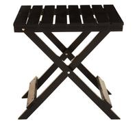 Beauport Wood Folding Table Premier Housewares Black One Size