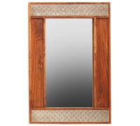 Orsina Boho Acacia Wood Wall Mirror in Natural Orsina Natural