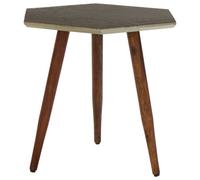 Orsina Boho Hexagonal Wooden Side Table