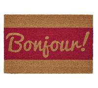 Bonjour Coir Doormat Red