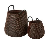 Orsina Bora Set Of 2 Round Storage Baskets