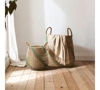 Orsina Bora Set of 2 Storage Baskets in Green Orsina Green