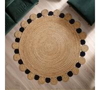 Orsina Bosie By Premier Demir Large Natural And Black Jute Rug