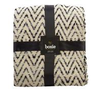 Orsina Bosie Chevron Beige & Grey Woven Throw Orsina Grey