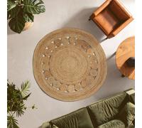 Orsina Bosie Demir Round Jute Rug in Brown | Size: 100 cm diameter Orsina Brown 100 cm diameter