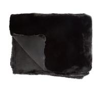 Orsina Bosie Lamina Black Fur Throw