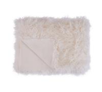 Orsina Bosie Lamina Cream Fur Throw