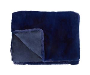 Orsina Bosie Lamina Navy Blue Throw