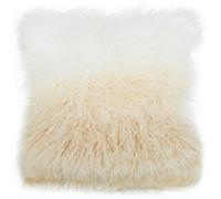 Orsina Bosie Mongolian Fur Natural Ombre Square Cushion