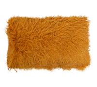 Orsina Bosie Mongolian Fur Ochre Rectangular Cushion