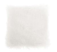 Orsina Bosie Mongolian Fur White Square Cushion