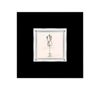 Orsina Boudoir Mannequin 1 Framed Wall Art in Black Orsina Black