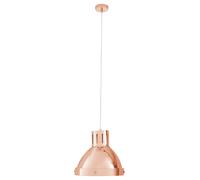 Orsina Bowl Shaped Pendant Light with Chrome Finish, Industrial Style Pendant Lighting Fixture, Cord Ceiling Light in Rose Gold Orsina Rose Gold