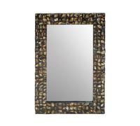 Orsina Branna Wall Mirror, Natural, Natural, Wood, Glass