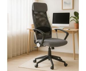Orsina Brent High Back Mesh Home Office Chair in Grey Orsina Grey