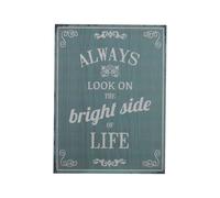 Premier Housewares 2800747 Bright Side Wall Plaque - Blue 1x30x40 cm