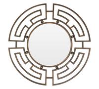 Orsina Bronze Metal Frame Round Wall Mirror