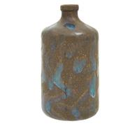Orsina Brown Bottle Vase, Boho Chic Decorative Vase, Modern And Contemporary Stoneware Tall Vase, Large Vase Decor