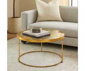 Orsina Butterfly Coffee Table For Living Room, Round Table For Patio, Elegant Bedside Table, Modern Lounge Table