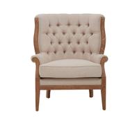 Premier Housewares Kids Loretta Mink Velvet Chair - Size: 63 x 48 x 48cm - Brown - Wilko