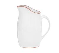 Orsina Calisto Glazed Terracotta Pitcher in White Orsina White