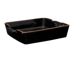 Orsina Calisto Square Black Glazed Baking Dish