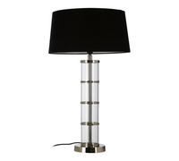 Orsina Camile Table Lamp, Silver, Synthethic, Synthethic, Metal,
