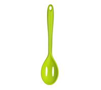 Orsina Captivating Lime Green Silicone Slotted Spoon, Sturdy Perforated Table Spoon, Silicone Cooking Slotted Spoon