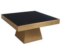 Orsina Carlox Square Gold Finish Coffee Table