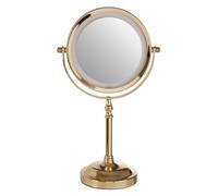Orsina Cassini Gold Finish Large Led Table Mirror Gold One Size