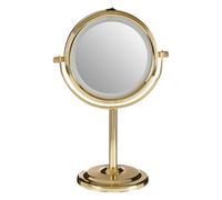 Orsina Cassini Gold Finish Small Led Table Mirror