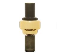 Orsina Cayden Large Smoked Black And Gold Vase