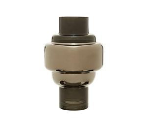 Orsina Cayden Small Smoked Black And Silver Vase