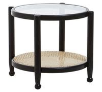 Orsina Cebu Rattan And Glass Side Table